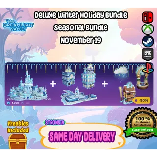 Deluxe Winter Holiday Bundle 💎 Disney Dreamlight Valley 💎SAME DAY DELIVERY 💎