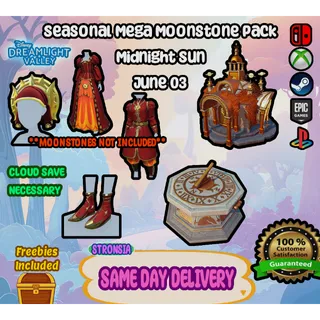*NEW* Seasonal Mega Moonstone Bundle (June 3) 💎 Disney Dreamlight Valley 💎SAME DAY DELIVERY 💎