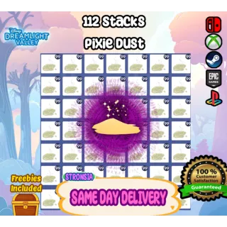 112 Stacks of Pixie Dust 💎 Disney Dreamlight Valley 💎SAME DAY DELIVERY 💎 Wishblossom Ranch DLC