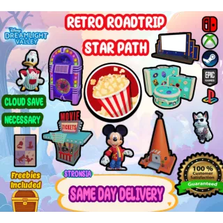 **NEW** Retro Roadtrip Star Path💎 Disney Dreamlight Valley 💎SAME DAY DELIVERY 💎