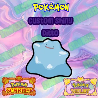 6IV Custom Shiny Ditto🟢SAME DAY DELIVERY🟢Pokémon Scarlet and Violet|| Shiny, EVs, IVs, Battle Ready