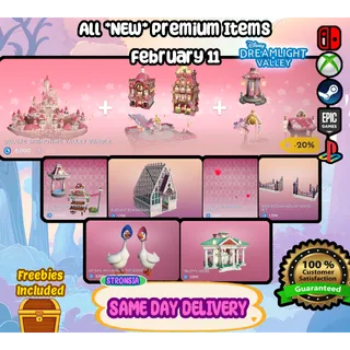 All *NEW* Premium Items (February 11)💎 Disney Dreamlight Valley 💎SAME DAY DELIVERY 💎