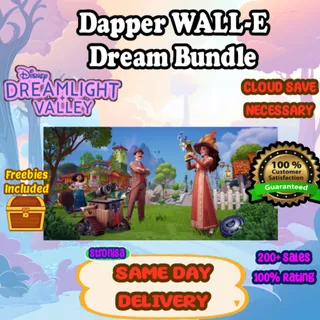 💎 Dapper WALL-E Dream Bundle Premium Items **Limited Sale** {READ DESCRIPTION} 💎DELIVERY TODAY💎 Disney Dreamlight Valley