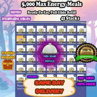 42 Stacks of Max Energy Glide Meals + Extras 💎 Disney Dreamlight Valley 💎 SAME DAY DELIVERY💎 Food