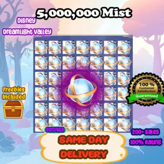 5,000,000 Mist (5 Million) + Extras 💎 Disney Dreamlight Valley 💎 SAME DAY DELIVERY💎 Storybook Vale || Gems