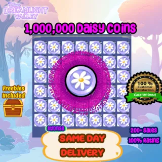 1,000,000 Daisy Coins 💎 Disney Dreamlight Valley 💎SAME DAY DELIVERY 💎
