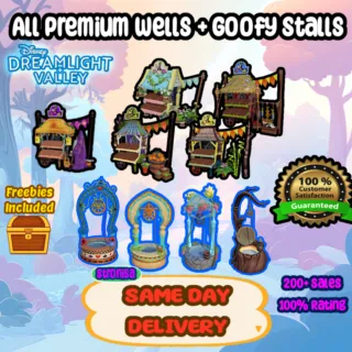 All Well and Goofy Stall Skins || Disney Dreamlight Valley || Same Day Delivery