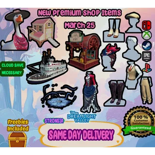 *NEW* Premium Items (March 25) 💎 Disney Dreamlight Valley 💎SAME DAY DELIVERY 💎