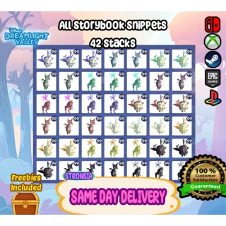 42 Stacks All Storybook Snippets || Disney Dreamlight Valley