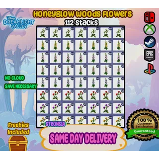 112 Stacks Honeyglow Woods DLC Flowers 💎SAME DAY DELIVERY 💎