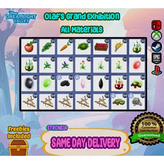 Olaf's Grand Exhibition Materials💎SAME DAY DELIVERY 💎