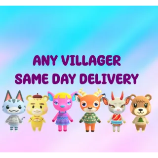 Any Villager ACNH || Animal Crossing New Horizons 🟢DELIVERY AVAILABLE TODAY🟢