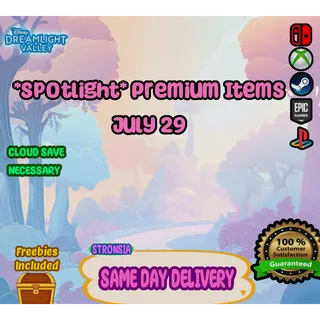 Spotlight Premium Items (July 29) 💎 Disney Dreamlight Valley