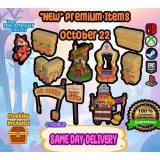 Premium Items (October 22, 2025) 💎 Disney Dreamlight Valley 💎SAME DAY DELIVERY 💎