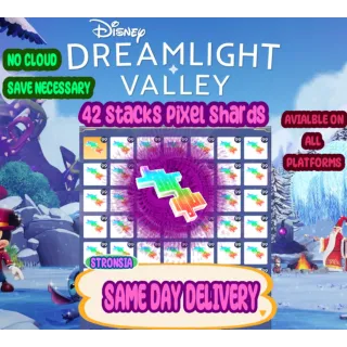 42 Stacks of Pixel Shards 💎Disney Dreamlight Valley 💎 Treasure Island || Materials