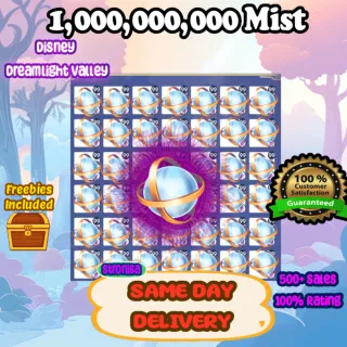 1,000,000,000 Mist (1 Billion) + Extras 💎 Disney Dreamlight Valley 💎 SAME DAY DELIVERY💎 Storybook Vale Eternity Isle 