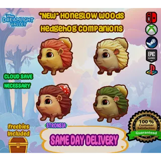 All Hedgehog Companions || Honeyglow Woods DLC 💎SAME DAY DELIVERY 💎