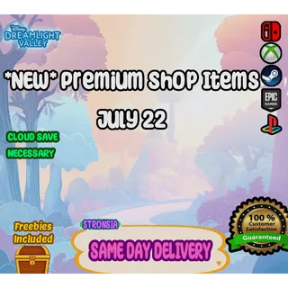 *NEW* Premium Shop Items (July 22)💎 Disney Dreamlight Valley