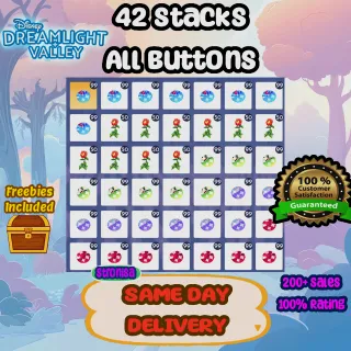 Dreamlight Parks Fest Event Buttons || 42 Stacks of All Buttons Bundle || Disney Dreamlight Valley