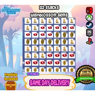 112 Stacks Wishblossom Gems || SAME DAY DELIVERY 💎 Wishblossom Ranch DLC
