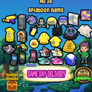 Splatoon ACNH Items 🟢SAME DAY DELIVERY🟢100% Security || {Freebies Included}
