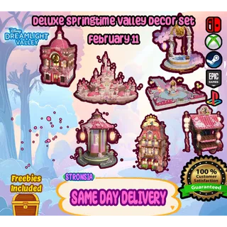Deluxe Springtime Valley Bundle Premium Items💎 Disney Dreamlight Valley 💎SAME DAY DELIVERY 💎