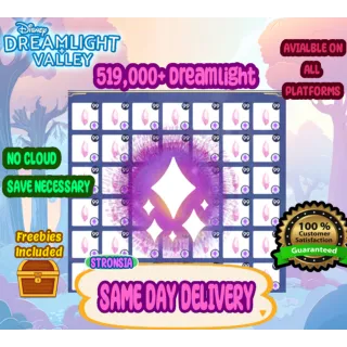 519,000 Dreamlight (Includes Freebies)  💎Disney Dreamlight Valley 💎SAME DAY DELIVERY 💎Dream Shard Crafting 