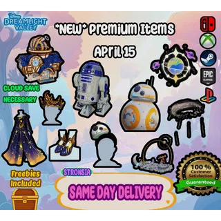 *NEW* Premium Items (April 15) 💎 Disney Dreamlight Valley 💎SAME DAY DELIVERY 💎