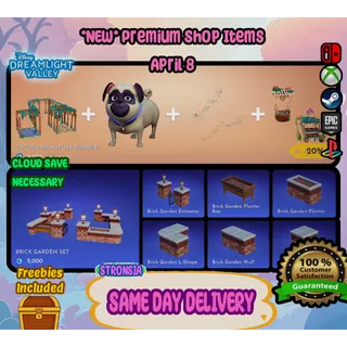 *NEW* Premium Items (April 8) 💎 Disney Dreamlight Valley 💎SAME DAY DELIVERY 💎