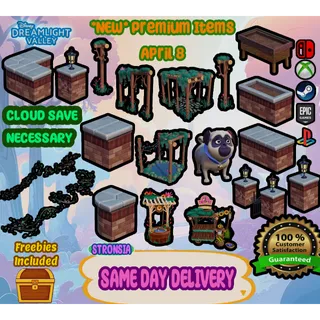 *NEW* Premium Items (April 8) 💎 Disney Dreamlight Valley 💎SAME DAY DELIVERY 💎
