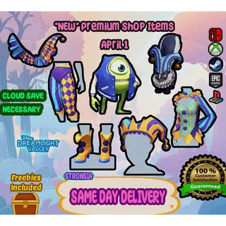 *NEW* Premium Items (April 1) 💎 Disney Dreamlight Valley 💎SAME DAY DELIVERY 💎