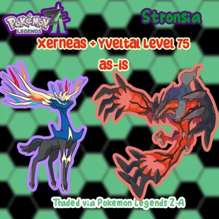 Xerneas + Yveltal Level 75 As-is || Pokemon Legends: Z-A || PLZA || Delivery Available Today