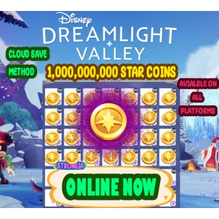 💎 1,000,000,000 (1 billion) Star Coins {READ DESCRIPTION} 💎DELIVERY TODAY💎 Disney Dreamlight Valley