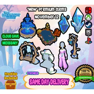 *NEW* Premium Items (November 12) 💎 Disney Dreamlight Valley 💎SAME DAY DELIVERY 💎