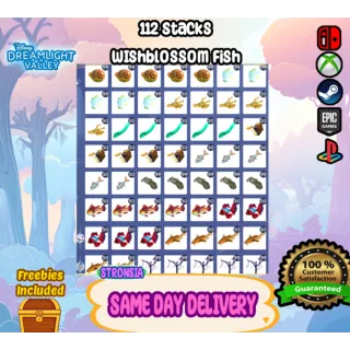 112 Stacks Wishblossom Fish 💎SAME DAY DELIVERY 💎