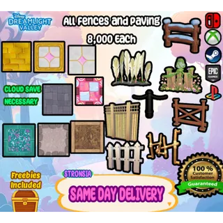 All Fences and Roads, Paths, Pavings 8,000 Each ||💎 DELIVERY TODAY 💎