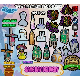 *NEW* Premium Items (April 22) 💎 Disney Dreamlight Valley 💎SAME DAY DELIVERY 💎