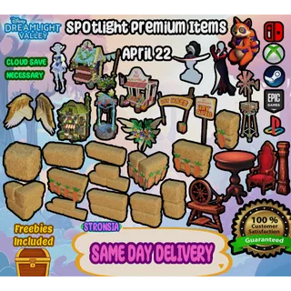 Spotlight Premium Items (April 22) 💎 Disney Dreamlight Valley 💎SAME DAY DELIVERY 💎