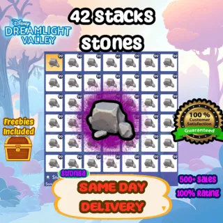 42 Stacks of Stones 💎 Disney Dreamlight Valley 💎 SAME DAY DELIVERY💎 Storybook Vale Eternity Isle