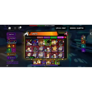 Anime Vanguards Game Account | 5 Monarch Super Meta 