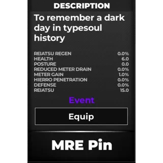 MRE Pin ( Type Soul ) 