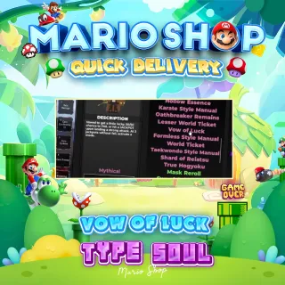 Vow Of Luck/First/Potention ( Type Soul ) 