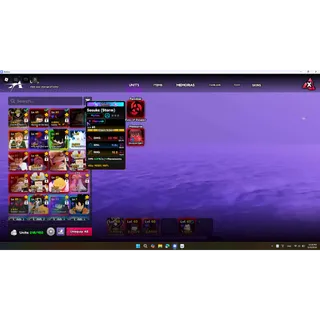 Anime Vanguard Account | 17 Monarch Unit | Mid Tier