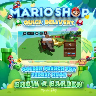 Golden Prench Fry Ferret Huge ( Grow A Garden )