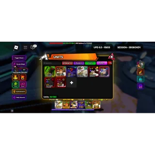 Anime Vanguards Account 5 ( 3 vanguard ) Monarch | Broly Shiny 