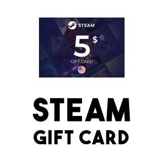 $5 STEAM WALLET GIFT CARD