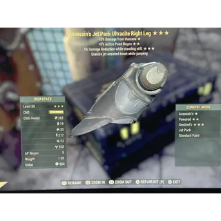 Assasins jetpack ultracite right leg
