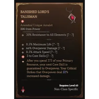 Banished Lord GA and Good Roll