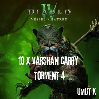 10 x Varshan Carry Torment 4