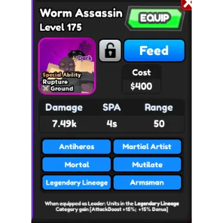 Worm Assassin ASTD